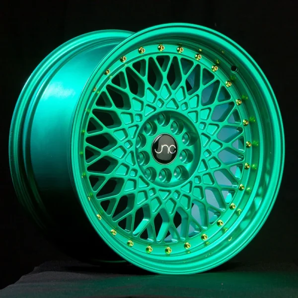 JNC031 Candy Green Gold Rivets